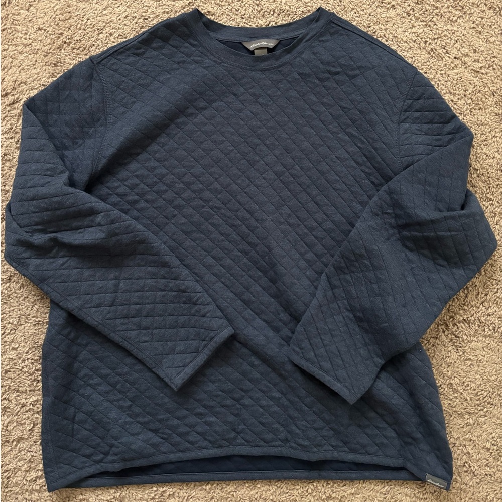 Eddie Bauer quilted sweater